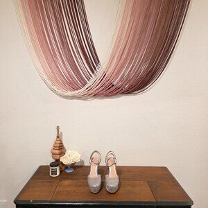 Born on Fifth x Antonio Melani Liv Metallic Glitter Platform Pumps Sz 9